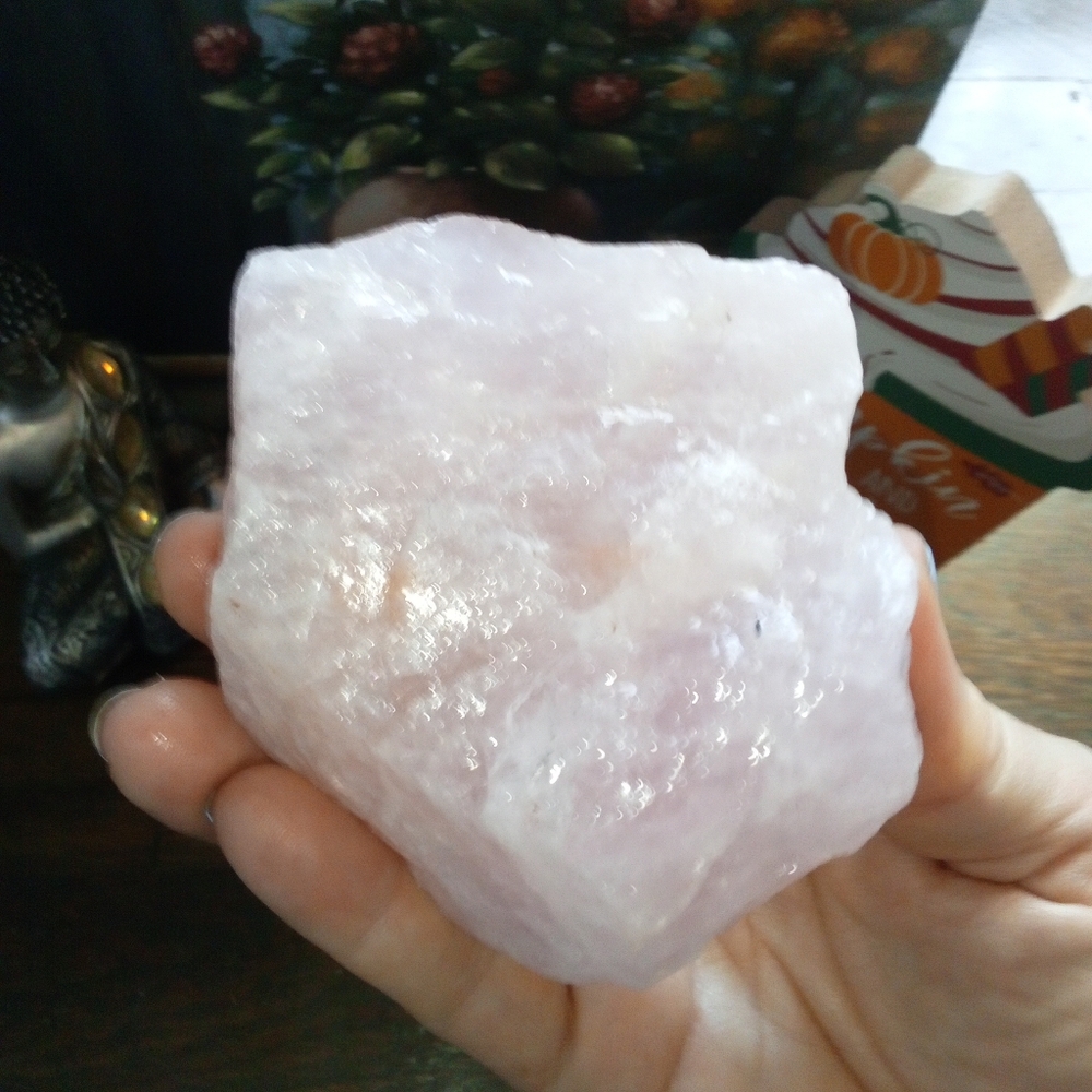 Raw Rose Quartz Crystal From Brazil - Picture 3 of 10